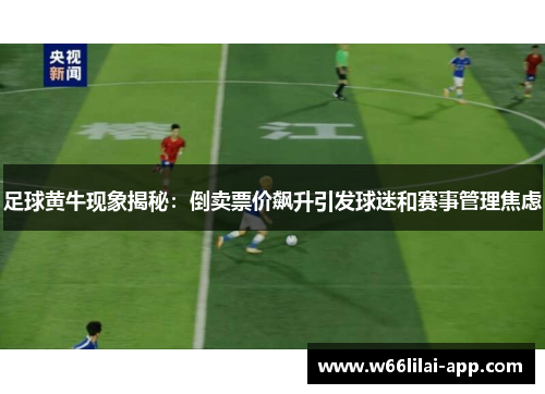 足球黄牛现象揭秘：倒卖票价飙升引发球迷和赛事管理焦虑